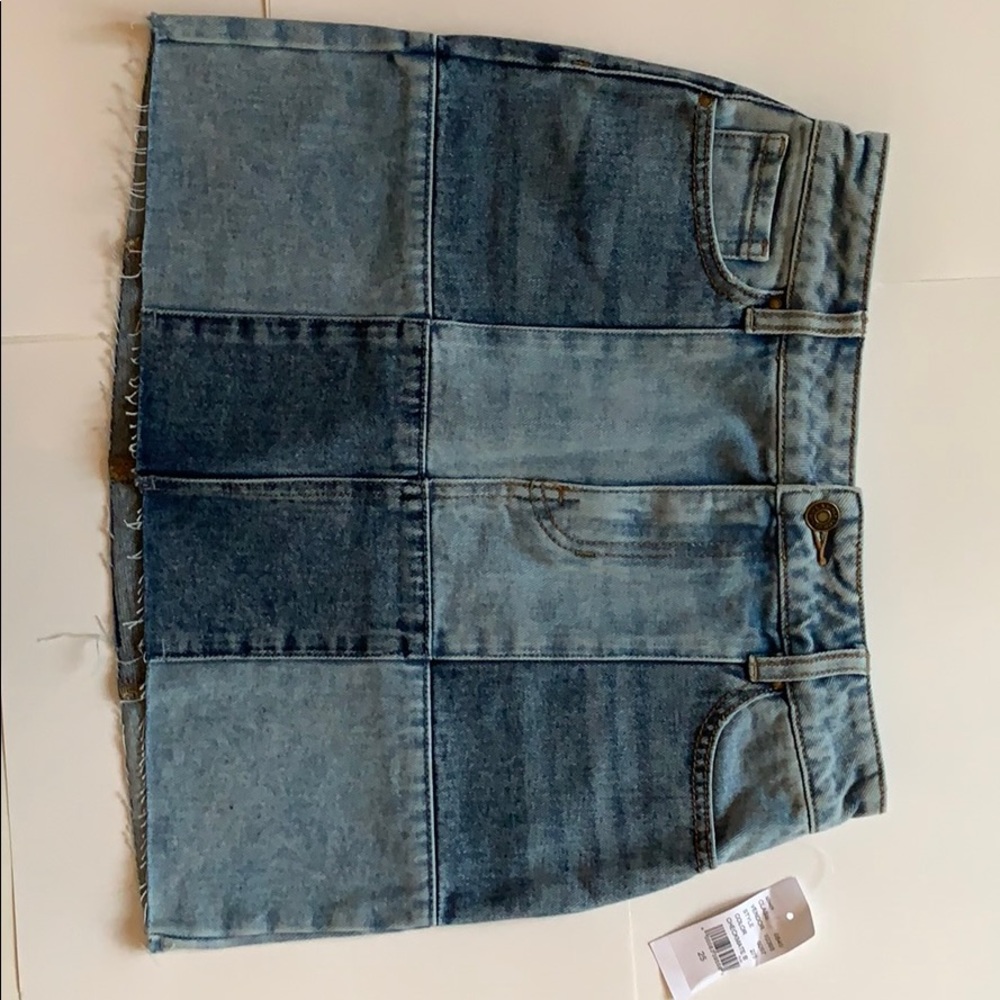 PacSun size 25 Checkmate B Denim Skirt